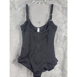 Shapermx Womens Tummy Control Bodysuit Shapewear Adjustable Straps Black XL